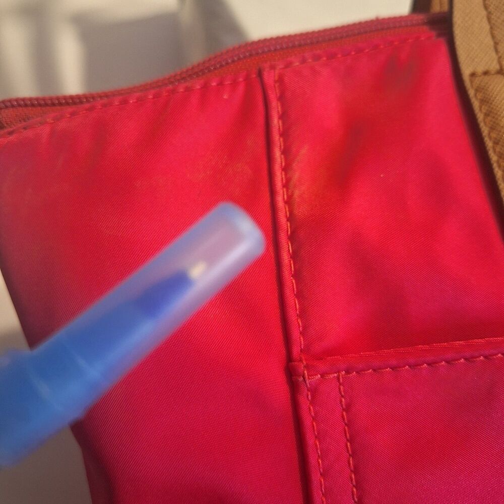 Michael Kors Kelsey Pink Nylon Large Tote Handbag - Picture 13 of 15